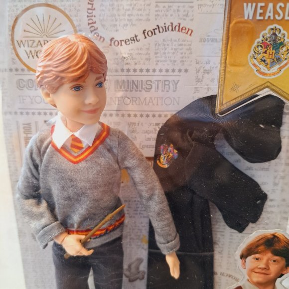HARRY POTTER RON WEASLEY ACTION FIGURE DOLL HOGWARTS WIZARDING WORLD 10.5" - Picture 3 of 12
